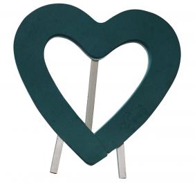 HERZ OFFEN 52 CM AUF POLYSTYROL MIT STÄNDER EXP PAC. VERSION