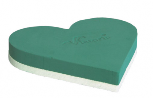 HERZ 38 CM AUF POLYSTYROL